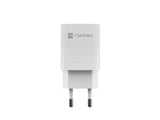 NATEC Ribera GaN 30W USB-A+USB-C Power Delivery Wall Charger - White