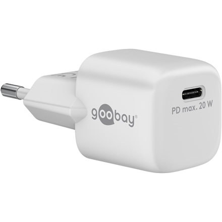 Goobay USB-C PD GaN Fast Charger Nano (20W) - White