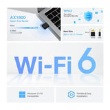 TP-LINK Archer TX20U AX1800 Dual Band Wi-Fi 6 USB Adapter