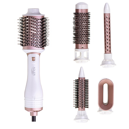 Adler 5-in-1 Hair Styler AD 2027 - 1200W - Pearl White/Rose Gold
