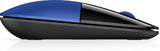 HP Z3700 Blue Wireless Mouse