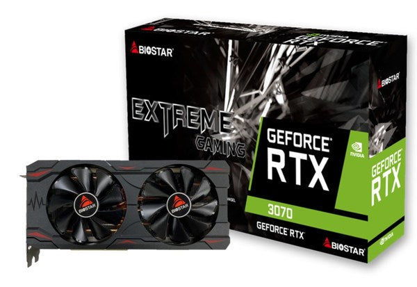 BIOSTAR NVIDIA GeForce RTX 3070 8GB GDDR6 Graphics Card - VN3706RM82