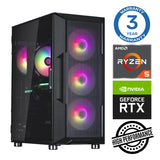 INTOP Ryzen 5 5500 16GB 1TB SSD M.2 NVME RTX3050 6GB no-OS