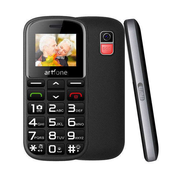 Arftone CS-182 black mobile phone for seniors