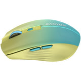 CANYON MW-44 Wireless Rechargeable Mouse - Yellow & Blue