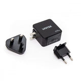 UNITEK P1117B GaN 65W 2C1A USB-C & USB-A Wall Charger - Black