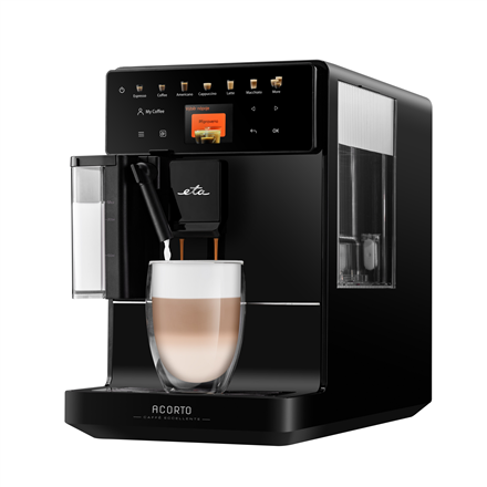 ETA - Coffee Machine - ETA918090000 Acorto - Pump pressure 19 bar - Built-in milk frother - Automatic - 1400 W - Black
