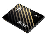 SSD-MSI-SPATIUM S270-960GB-SATA-3D D-Write speed 450 MBytes/sec-Read speed 500 MBytes/sec-2,5"-TBW 500 TB-MTBF 2000000 hours-S7...