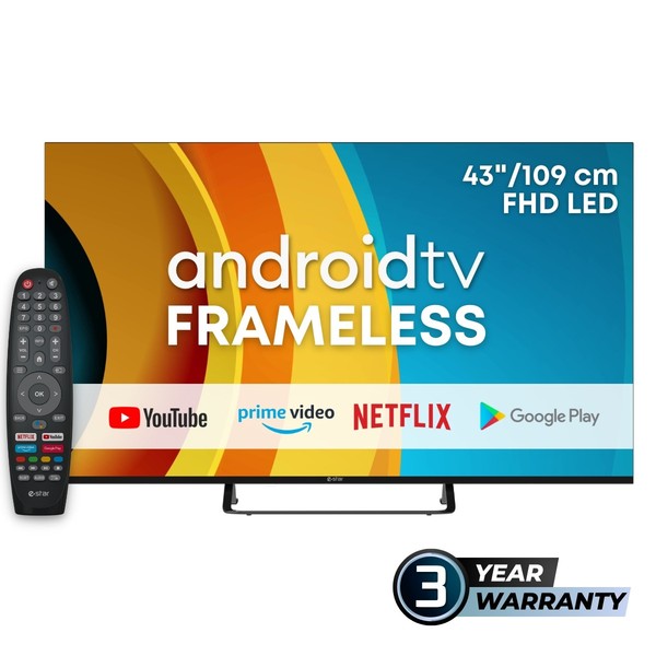 eSTAR 43" Full HD Android Smart TV LEDTV43A1T2
