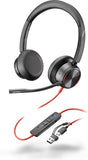 HP Poly Blackwire 3320 Stereo USB-C Headset with USB-C/A Adapter