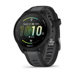 Garmin Forerunner 165 Music Smartwatches, Misty Grey/White Stone