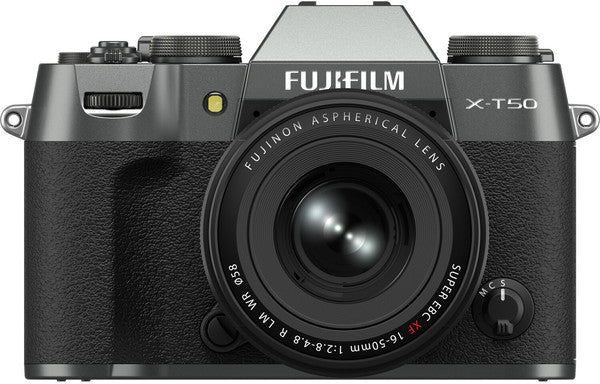 System camera FUJIFILM X-T50/XF16-50mmF2.8-4.8 R LM WR Charcoal Silver (Dark Silver)