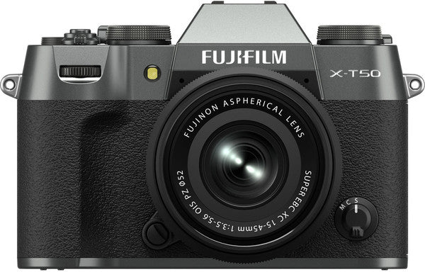 System camera FUJIFILM X-T50/XC15-45mmF3.5-5.6 OIS PZ Charcoal Silver (Dark Silver)
