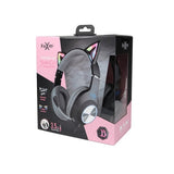 Foxxray FXR-BAL-62 BK ShinyCat Wired Gaming Headset - Black/Grey