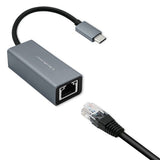 USB-C to RJ45 Gigabit Ethernet Adapter - Aluminum Housing