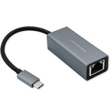 USB-C to RJ45 Gigabit Ethernet Adapter - Aluminum Housing