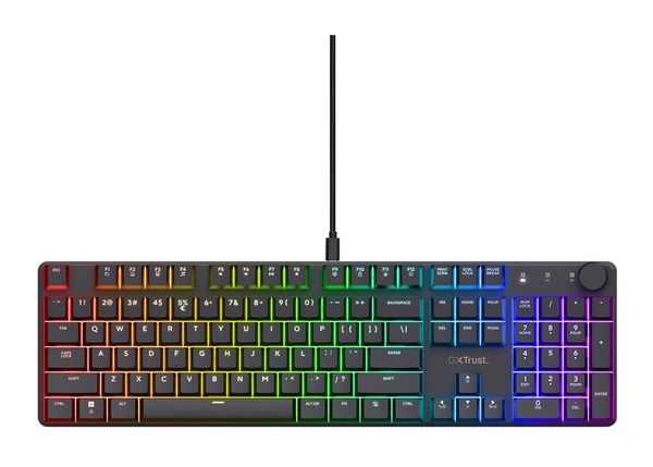 Trust GXT 866 TORIX Premium Full-Size Mechanical Gaming Keyboard with RGB Lighting