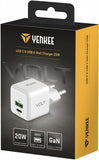 USB 20W USB-C/USB-A Power Delivery 3.0 QC3.0 Wall Charger
