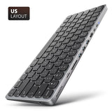 AXAGON HMC-KB USB-C 5Gbps Keyboard Hub with HDMI 4K/60Hz, PD 100W, Audio, US Layout