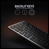 AXAGON HMC-KB USB-C 5Gbps Keyboard Hub with HDMI 4K/60Hz, PD 100W, Audio, US Layout