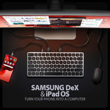 AXAGON HMC-KB USB-C 5Gbps Keyboard Hub with HDMI 4K/60Hz, PD 100W, Audio, US Layout
