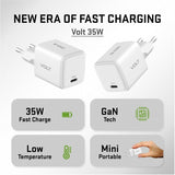USB C 35W 3A Power Delivery 3.0 QC 3.0 Wall Charger - White