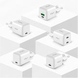 USB C 35W 3A Power Delivery 3.0 QC 3.0 Wall Charger - White