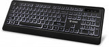Keyboard Backlit Quiet USB Low-Profile Keyboard