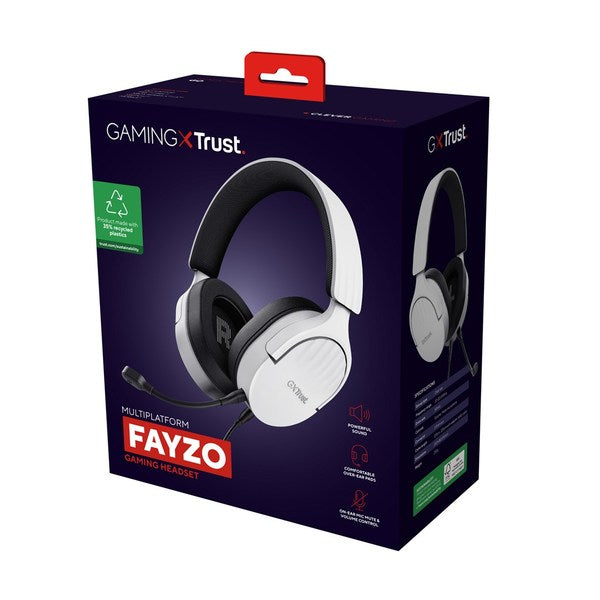 Trust GXT 489W FAYZO Handsfree Wired With Bow For Gaming Black, White
