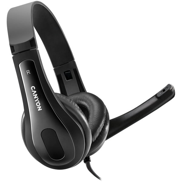 CANYON CHSU-1 PC Headset with USB Connection - Black