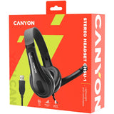 CANYON CHSU-1 PC Headset with USB Connection - Black