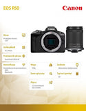 Canon EOS R50 + RF-S 18-150mm F3.5-6.3 IS STM (Black)