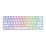 Royal Kludge RK R75 RGB Sky Cyan 75% Hot-Swap Mechanical Keyboard - Silver Switches, US Layout