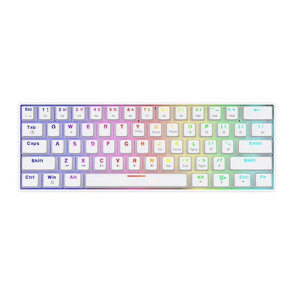 Keyboard Whiteout X2 Brown Outemu Mechanical Keyboard
