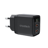 CHOETECH 35W Dual USB-C PD3.0 QC3.0 Charger
