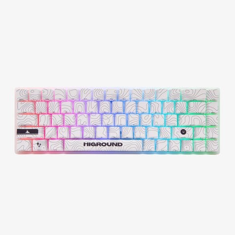 Higround SNOWSTONE Base 65 Hotswap Mechanical Gaming Keyboard - ANSI [White Flame]
