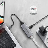 AXAGON ADE-TXPD USB-C Gigabit Ethernet Adapter with PD 100W