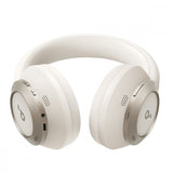 Anker Soundcore Space One Pro Foldable Wireless Bluetooth Over-ear Headphones with Microphone - Cream White