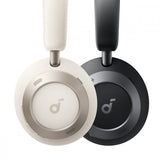 Anker Soundcore Space One Pro Foldable Wireless Bluetooth Over-ear Headphones with Microphone - Cream White