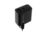 NATEC Ribera GaN 45W USB-A + USB-C Power Delivery Charger - Black