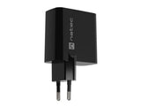 NATEC Ribera GaN 45W USB-A + USB-C Power Delivery Charger - Black