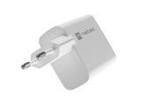 NATEC Ribera GaN 45W USB-A + USB-C Power Delivery Wall Charger - White