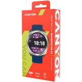 CANYON Maverick SW-83 GPS Smartwatch - Silver Blue