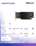 PNY NVIDIA RTX A1000 8GB Low Profile Graphics Card