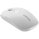 CANYON MW-18 Wireless Rechargeable Mouse - Pearl White