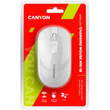 CANYON MW-18 Wireless Rechargeable Mouse - Pearl White
