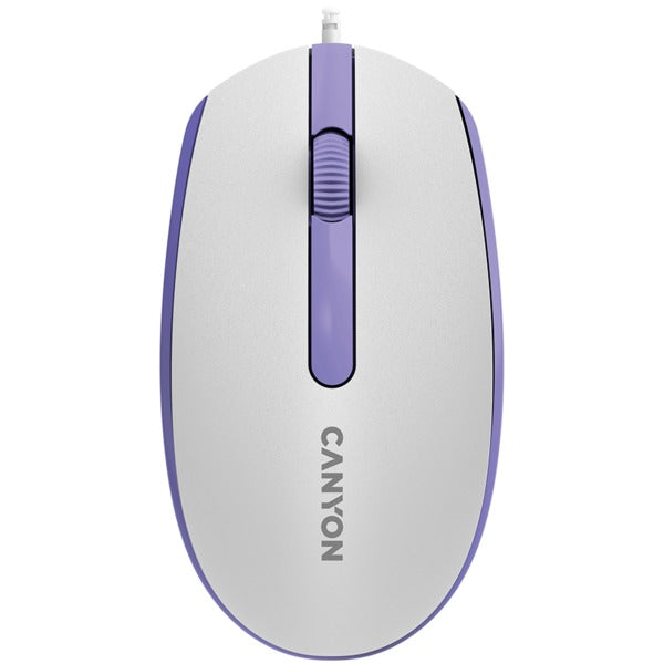 CANYON M-10 Wired Mouse - White Lavender