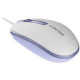 CANYON M-10 Wired Mouse - White Lavender