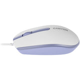 CANYON M-10 Wired Mouse - White Lavender