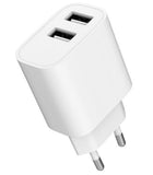 Gembird TA-UC-2A12-01 Universal AC Wall Charger for Smartphones, Smartwatches, and Tablets - White